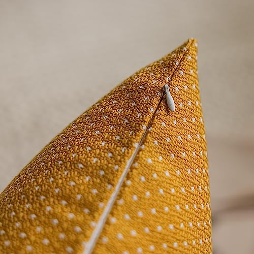 Home Brilliant Cushion Covers Mustard Yellow - Image 2