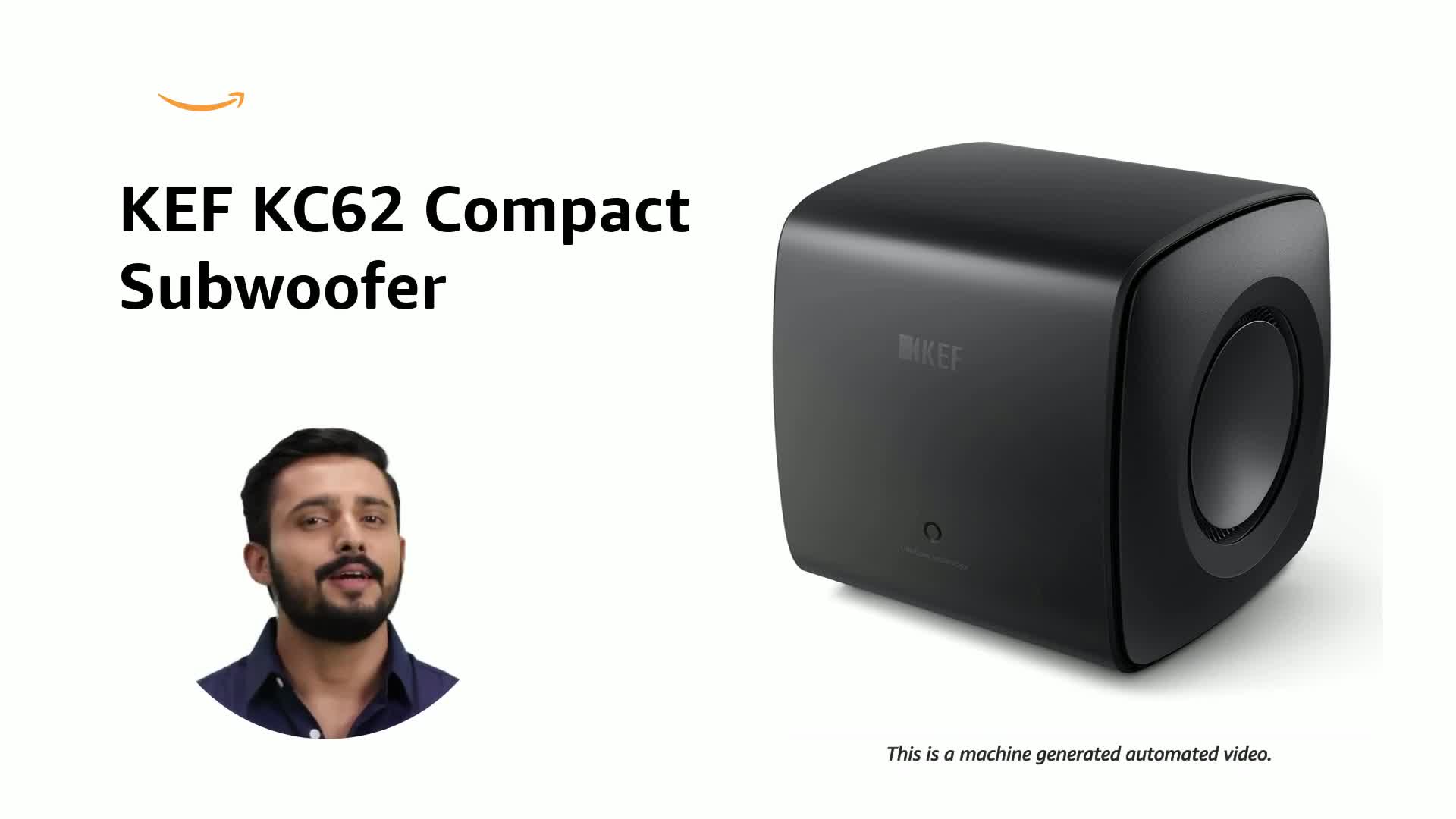 KEF KC62 6.5 Inch 1000W Compact Powered Subwoofer (Black) : Amazon