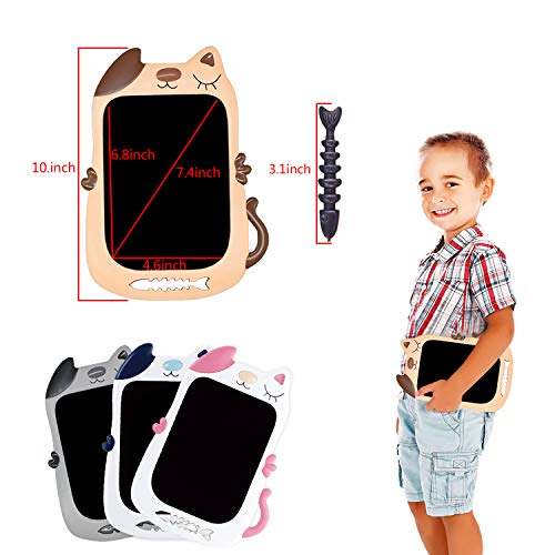 Drawing Tablet for Boys and Girls Aged 6 7, E-Writer Toys for Boys LCD Electrical Drawing Pad Educational Toy for Boys 3 4 5 Year,8.5 inch Brown - Thumbnail 6