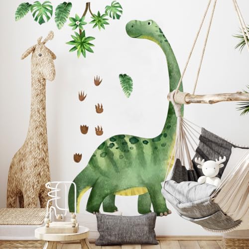 Vinilos decorativos dinosaurio acuarela grandes 139x176 cm miniatura 4