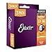 Elixir Strings 16546 Acoustic Phosphor Bronze Guitar Strings with NANOWEB Coating, 3 Pack, Medium (.013-.056)