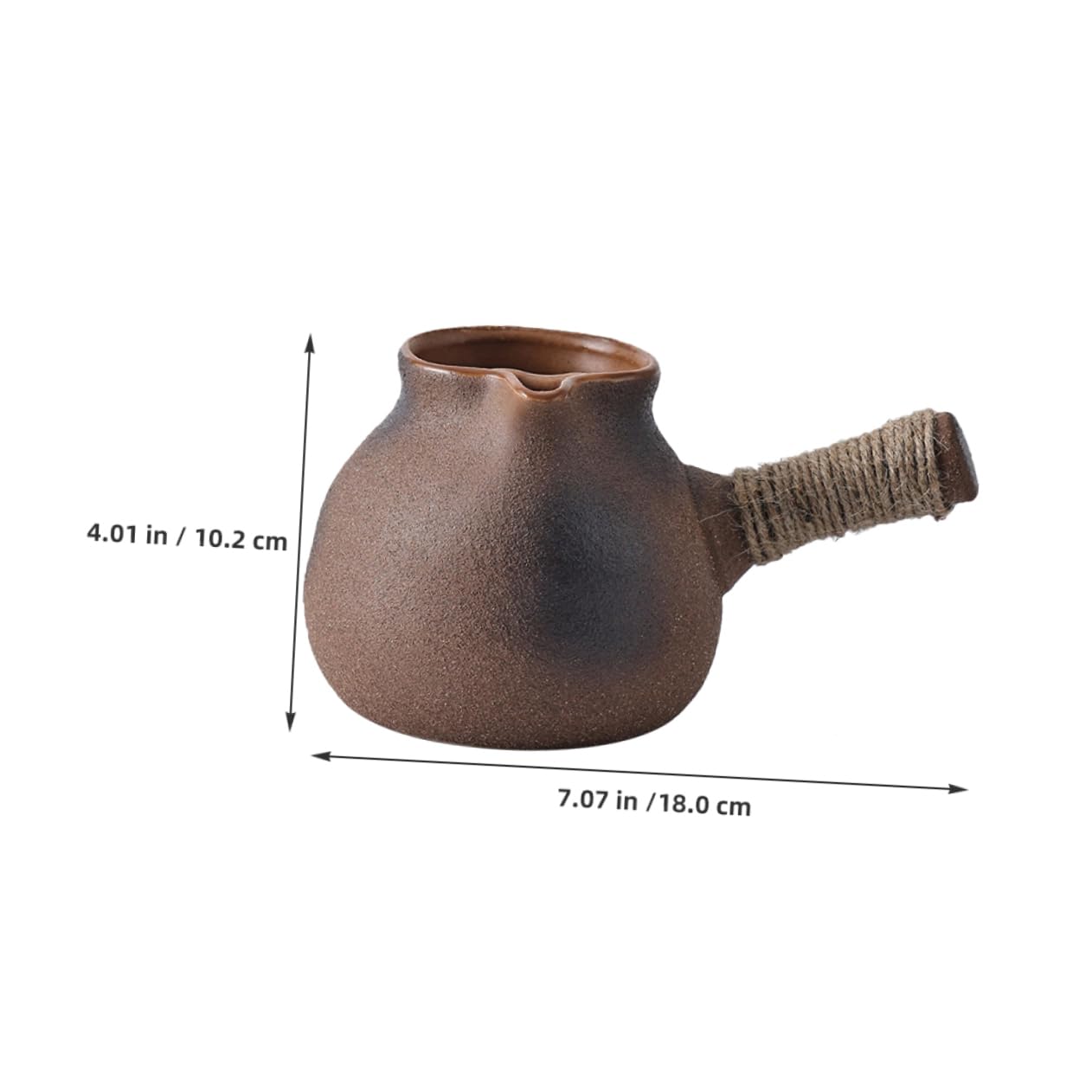 OHPHCALL Retro Style Clay Teakettle Multipurpose Tea Pot Large Capacity for Camping Stovetop Kettle Pot