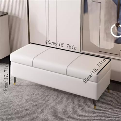 Banc d'entrée gris foncé 40cm avec tabouret à chaussures et rangement