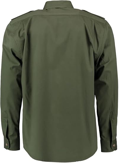 Beretta Ozark Tech Camisa De Caza De Campo Para Hombre, Con Botones, Absorbe La Humedad, De Secado Rápido, Transpirable, De Manga Larga, Para Exteriores, Corteza Marrón Y Naranja, Pequeña