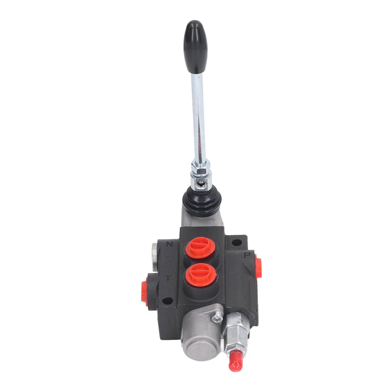 Tbest Válvulas de Control Direccional Hidráulicas, Kit de Válvula de Control de Flujo Hidráulico 1 Carrete de Doble Efecto con Barra de Alivio Ajustable de Control Accesorio