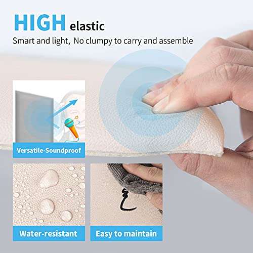 Art3D Peel And Stick Headboard For Twin In Light Pink, Pack Of 4 Panels Sized 9.84" X 23.62", 3D Wall Panel, Upholstered Wall Panel #TOP3