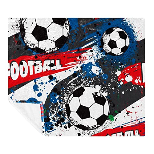 Couverture polaire microfibre Splash 150x200 cm douce pour lit et canapé