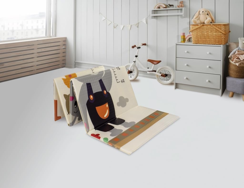 Tapete Infantil De Atividades Tatame Emborrachado Dobrável Dupla Face Passeio e Bichos - Kababy Tapete Infantil De Atividades Tatame Emborrachado Dobrável Dupla Face Passeio e Bichos - Kababy