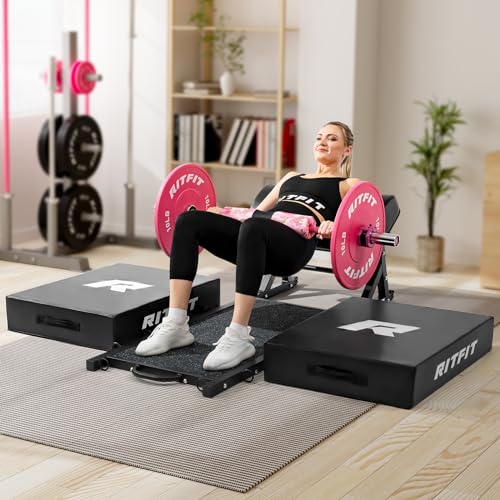 RITFIT Olympic Barbell 4ft/6ft - 2 Inch Weight Bar for Strength Training, Weightlifting, Squat, Deadlift, Bench Press, Curl, Overhead Press - 350lbs/500lbs Capacity 4FT Pink by RitFit - Image 9