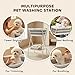 PawHut 2 in 1 Dog Bath Tub, Dog Washing Station for Bathing and Grooming, Elevated Shower Bath Tub, Collapsible Foldable Portable Bathtub for Small Dogs Puppy Cats Pet, Indoor and Outdoor