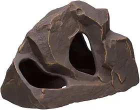 Plecoceramics Decoração de cerâmica para aquário Cave Betta Stone Decor - Decoração de esconderijo de aquário para reprodução de ciclídeos Plecos Betta Brinquedos Esconderijo (Gruta)