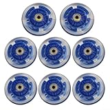 Oniissy LED-Inline-Skate-Rollen, 64/70/80 mm, leuchtende Inline-Räder – Ersatzräder für Roller/Fitness-Skates – PU-Räder für Kinderroller (70 mm)
