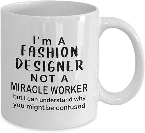 Miniatura 2 de Im a Fashion Designer Taza de café taza de té  Miracle Worker  Regalos de agradecimiento para artistas textiles, diseño de ropa, estilista