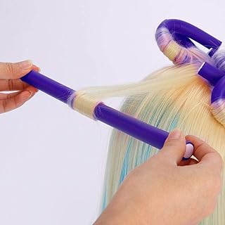 مجموعة من 10 اسطوانات شعر مرنة، قضبان حلزونية لتجعيد الشعر ولفه، عصي تجعيد الشعر من المطاط الناعم، ادوات لتصفيف الشعر في البيت او الصالونات (ترسل الالوان عشوائيا)