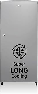 Haier 185 L, 2 Star, Direct-Cool Single Door Refrigerator (HED-19TMS-N, Moon Silver)