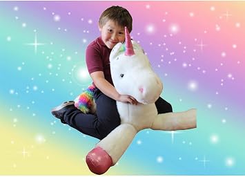 Plushland Unicorn Stuffed Animal Plush Toy Magical Unicorn Gift for Girls Kids (50 Inches)