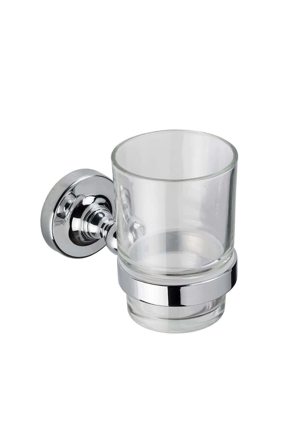 round chrome plated tumbler holder | Croydex Worcester | Flexi Fix screw or glue