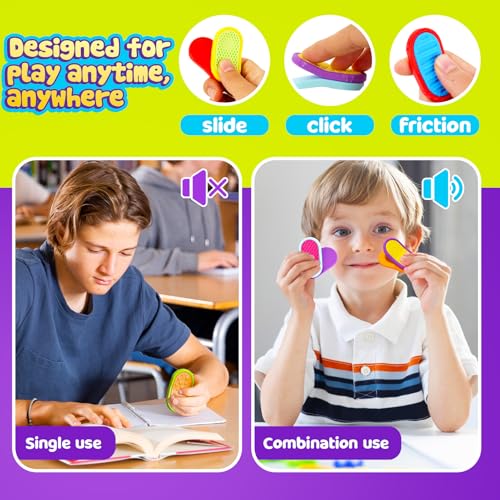 Fidget Toys Magnetic Slider for Kids: 6 Pack 3D Printed Textured Sensory Toys for Autism ADHD- Fun Fidget Toys for Students Classroom - Anxiety Relief Adult Office Travel Must Haves - Image 4