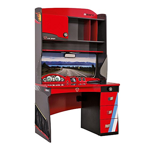 CilekRace Car DeskGTS Work Surface Childrens Smart Desk Red