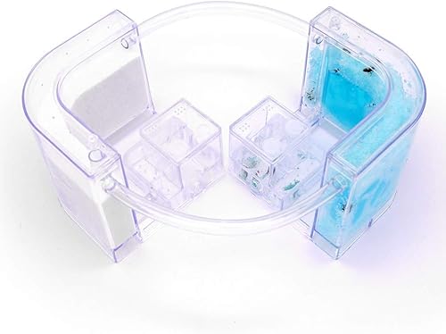 Miniatura 7 de NAVAdeal Granja de hormigas de arena con tubos de conexión, kit educativo y de aprendizaje de hábitat para niños y adultos, permite el estudio del