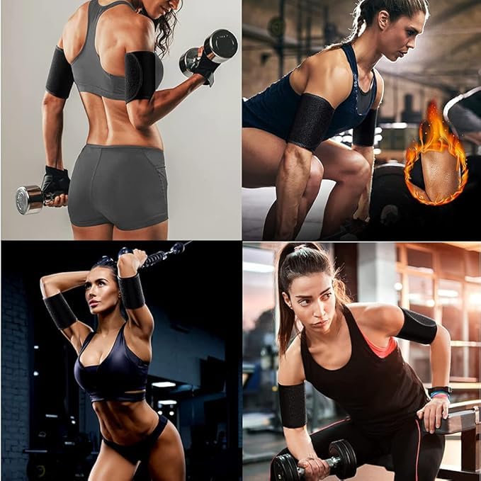 Arm Trimmers Sweat bands Arm Fat Reducer Bands Shapers for Women Flabby - Image 4