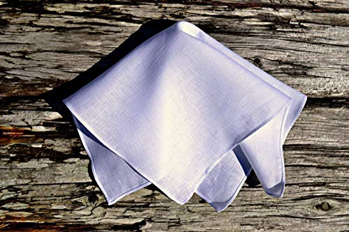 Irish Linen Handkerchief With Narrow Rolled Hem #TOP3