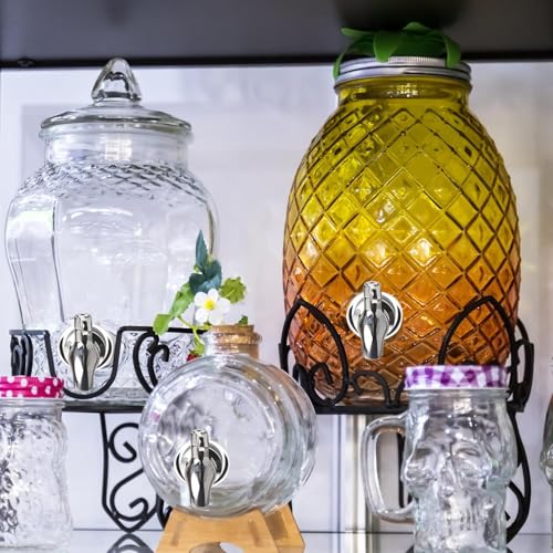 2 Stück Edelstahl Getränkespender Zapfhahn: Ersatzzapfhahn für Getränkespender, Bierfass Hahn Wasserspender Ersatzzapfen, Getränkespender Zapfhahn für Kaffee, Saft, Trinkbrunnen, Wasser-16mm