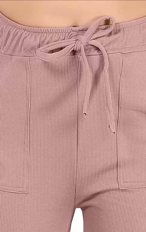 Image of Women Solid Loose Fit Knitted Cargo - Parent (BZCR9)