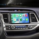 8 Core 6GB+128GB Car Radio for Toyota Highlander 2014-2019, 10.1 Inch QLED Touch Screen Car Stereo with Carplay&Android Auto,WiFi,GPS Navigation,Bluetooth,FM&AM Radio,Android 15