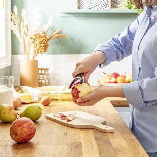 Foto von Tefal Ingenio K20718 Gemüseschäler | Premium Küchenutensilien für vielseitige Kochbedürfnisse | 22 cm | Kunststoff | Rot/Schwarz, 22.1 x 9.2 x 2.85 cm