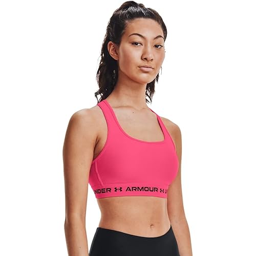 Under Armour Women's Crossback Mid Impact Sports Bra
