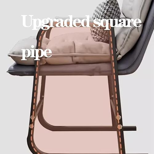 Miniatura 7 de WIGSELBL Silla de bañera de tela con soporte lumbar para sala de estar, con respaldo ajustable y bolsillos laterales, sofá tapizado, silla auxiliar