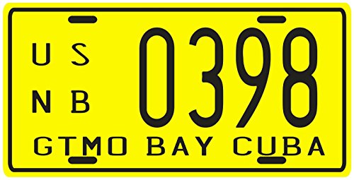 Cuba Pre-Revolution Guantanamo Bay Gitmo GTMO 1950's Replica Metal License Plate