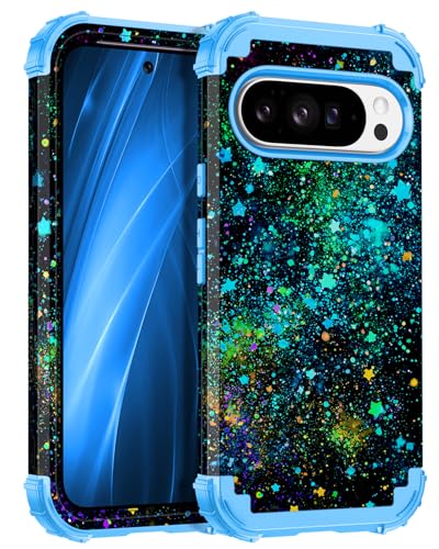 Miqala GooglePixel 11 �P�[�X/Pixel 11 Pro�P�[�X�A�ÈłŌ��� 3�w ���ϋv �ϏՌ� �t���{�f�B �ی� �n�[�h�v���X�`�b�N�o���p�[+�\�t�g�V���R���P�[�X Google Pixel 11/11 Pro�p�A�_�[�N�u���[