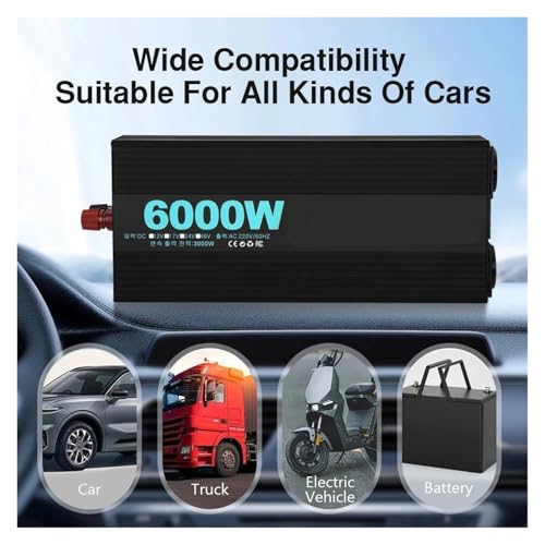 Convertisseur 5000W onde sinusoïdale avec affichage LCD précis - 4