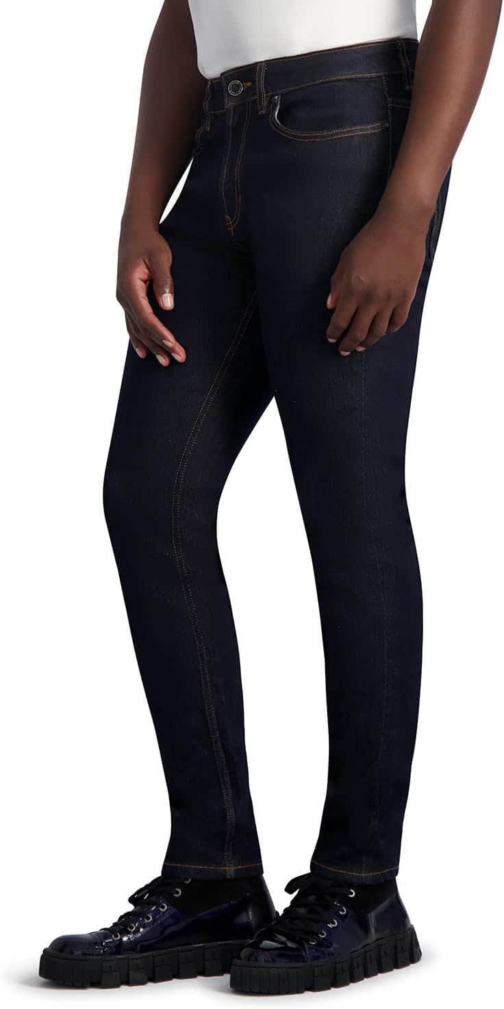 Karl Lagerfeld Men's Leather Pocket Exposed Zipper Pant - Image 4