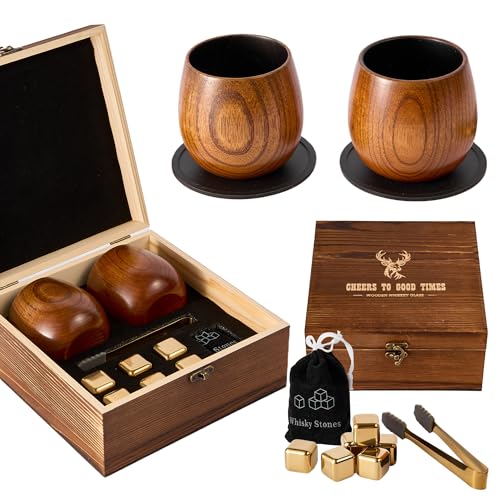 Rustic Charred Wood Whiskey Tumbler