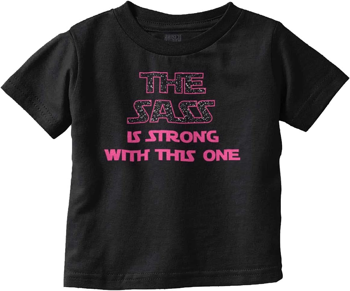 Sass Strong with This One Dark Galaxy Youth T Shirt Tee Girls