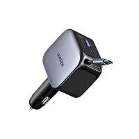UGREEN Nexode 145W 4 EN 1 Caricatore Auto USB C Retrattile Presa USB C 100W