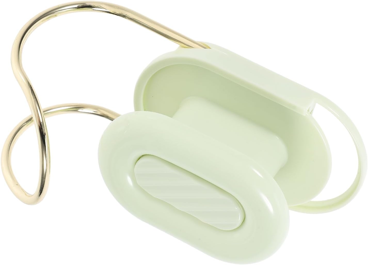 TEHAUX Adjustable Wall Mounted Washbasin Hook Matte Matcha Green Towel Holder for Bathroom Storage Reusable Heavy-Duty Sliding Hook with Rounded Edges for Towels Bathrobes and Kitchen