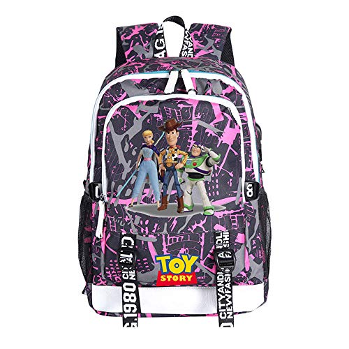 Toy Story 4 Mochila Casual Escuela Impermeable Grande de Escolar Capacidad for niños
