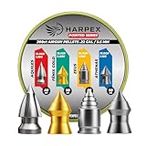 Harpex Combo .22 Cal Airgun Pellets – 200 Count Variety Pack (Aquiles, Fênix Gold, Zeus, Athenas) – Pointed Precision Pellets for Hunting & Target Shooting