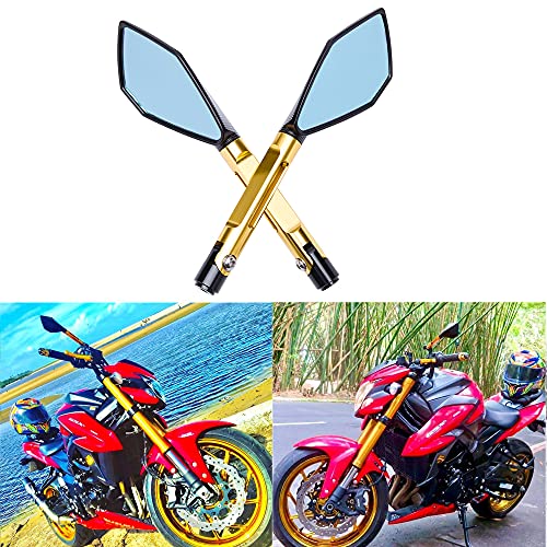 Rétroviseurs universels moto custom M8 M10 or compatible Honda Suzuki Yamaha