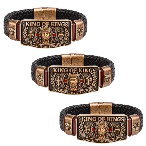Brazalete de cruz de Jesús salva para superar momentos difíciles con fe y calma