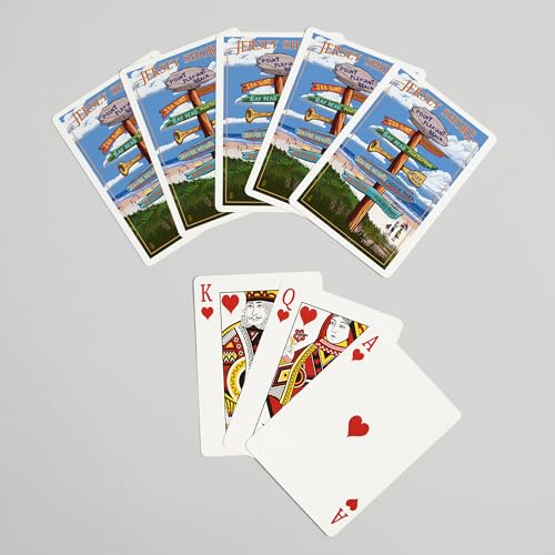Baraja de cartas Póker Point Pleasant Beach NJ 52 naipes miniatura 7