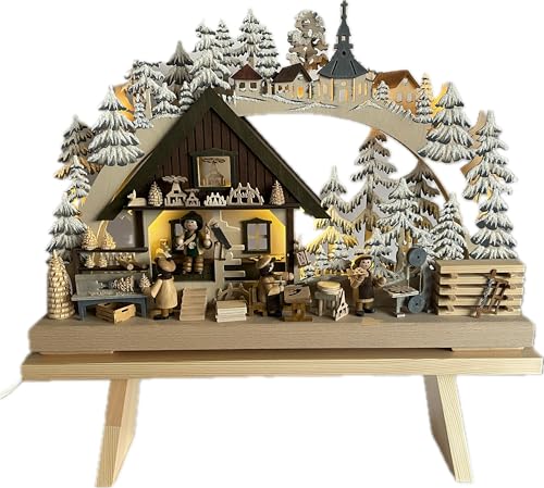 khevga Holz-Schwibbogenbank Erhöhung aus Holz – stabile Unterbank...