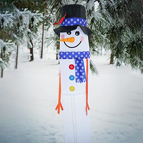 In The Breeze 5028 Lil' Snowman Buddy Windsock-Hanging Holiday Decoration, 40 Inches #TOP29