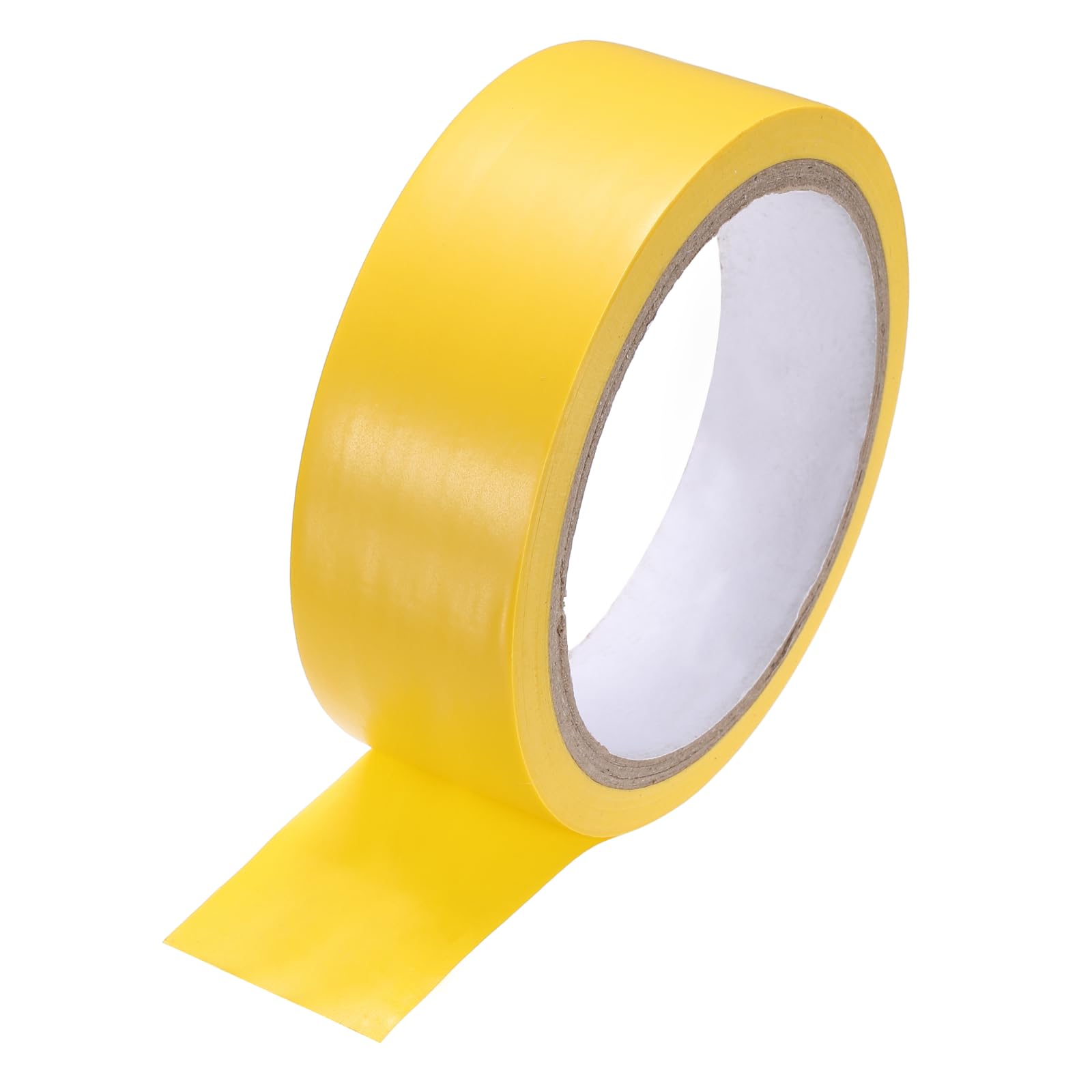 sourcing map Vinyl Floor Tape 40mm x 16.5m Non-Abrasive Floor Marking Tape Outdoor Playing Field Marking Equipment for Warehouse Gyms Athletics Restaurants, Yellow