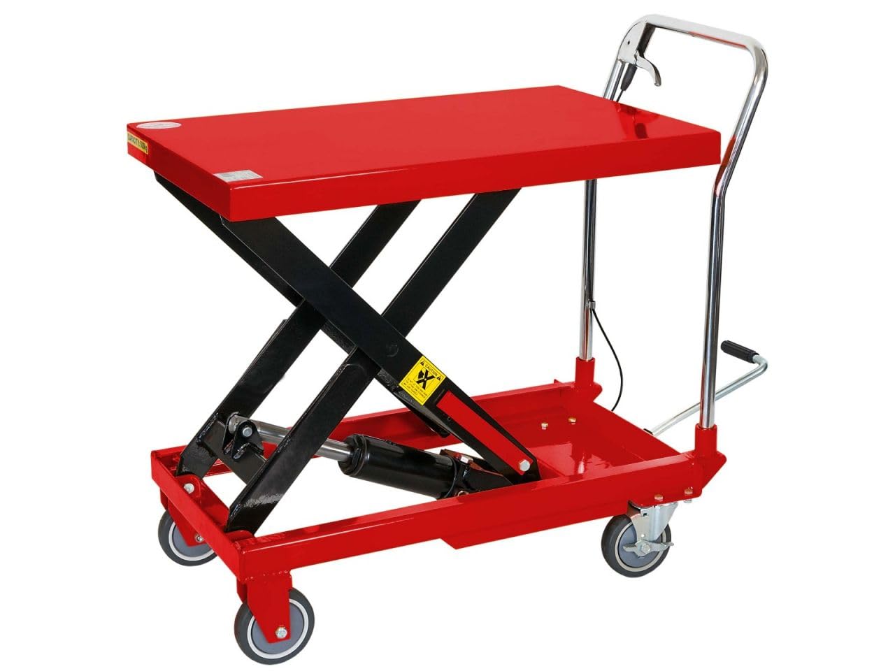 Varan Motors XRD18150 Table élévatrice hydraulique 150 kg jusqu'à 70 cm de hauteur avec plateforme 71 x 45 cm