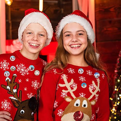 Grevosea 500 Pieces Christmas Stickers for Kids, Christmas Decorations 1 Inch 8 Design Christmas Holiday Roll Stickers Santa Christmas Tree Snowflake Snowman Merry Christmas Stickers